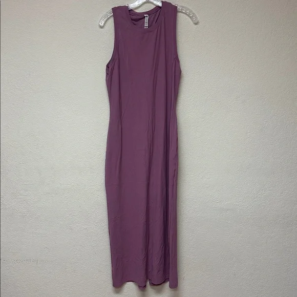 Lululemon Athletica womans lavender All Aligned Ribbed Midi Dress size 10 - Picture 3 of 6